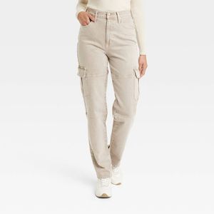 Women's High-Rise 90's Straight Jeans - Universal Thread Sand 4 Short